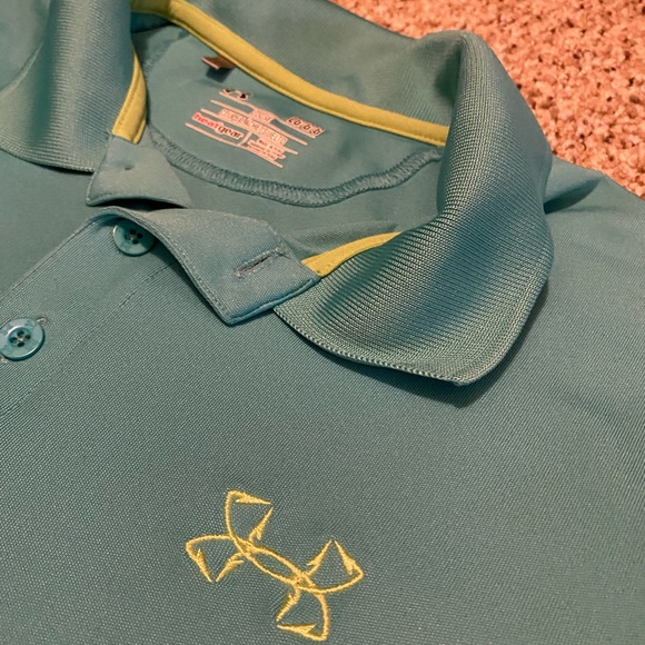 Under Armour Other - 💕2/$12 Turquoise Men’s Under Armour Polo